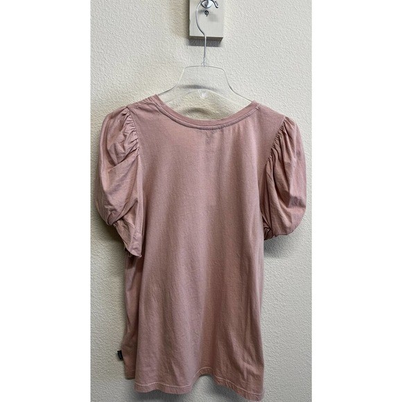 Buffalo David Bitton balloon sleeves misty rose top size M NEW - Picture 6 of 9